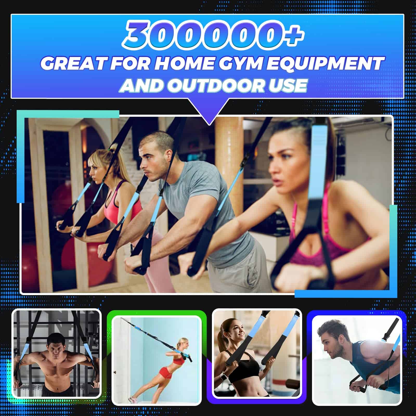 Kit de Suspensión de Fitness KEAFOLS con Correas de - Imagen 7