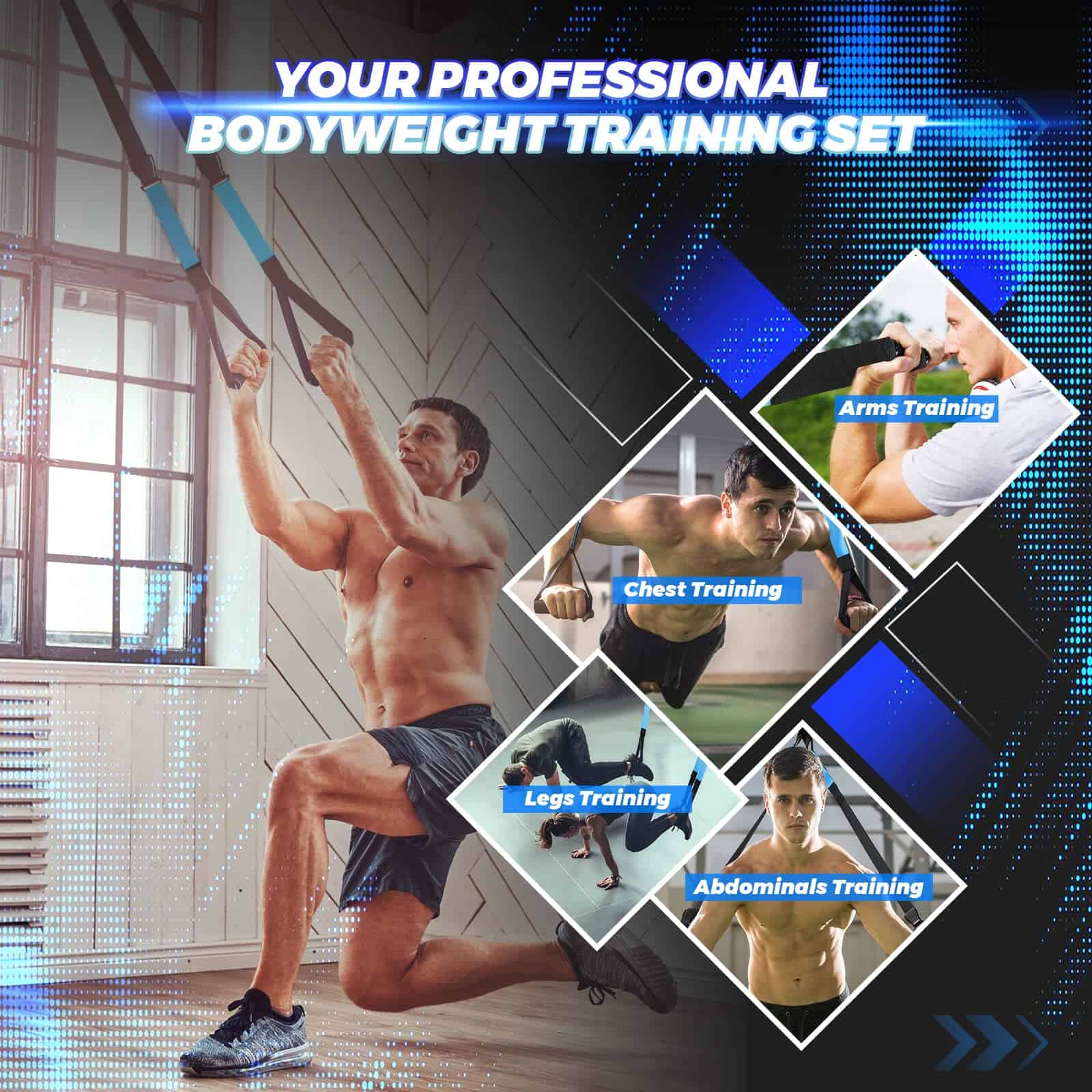 Kit de Suspensión de Fitness KEAFOLS con Correas de - Imagen 3
