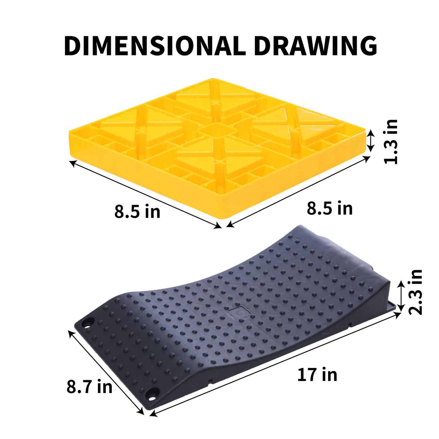 Bloques de nivelación para RV de Homeon Wheels, -Amarillo+Ne - Imagen 3