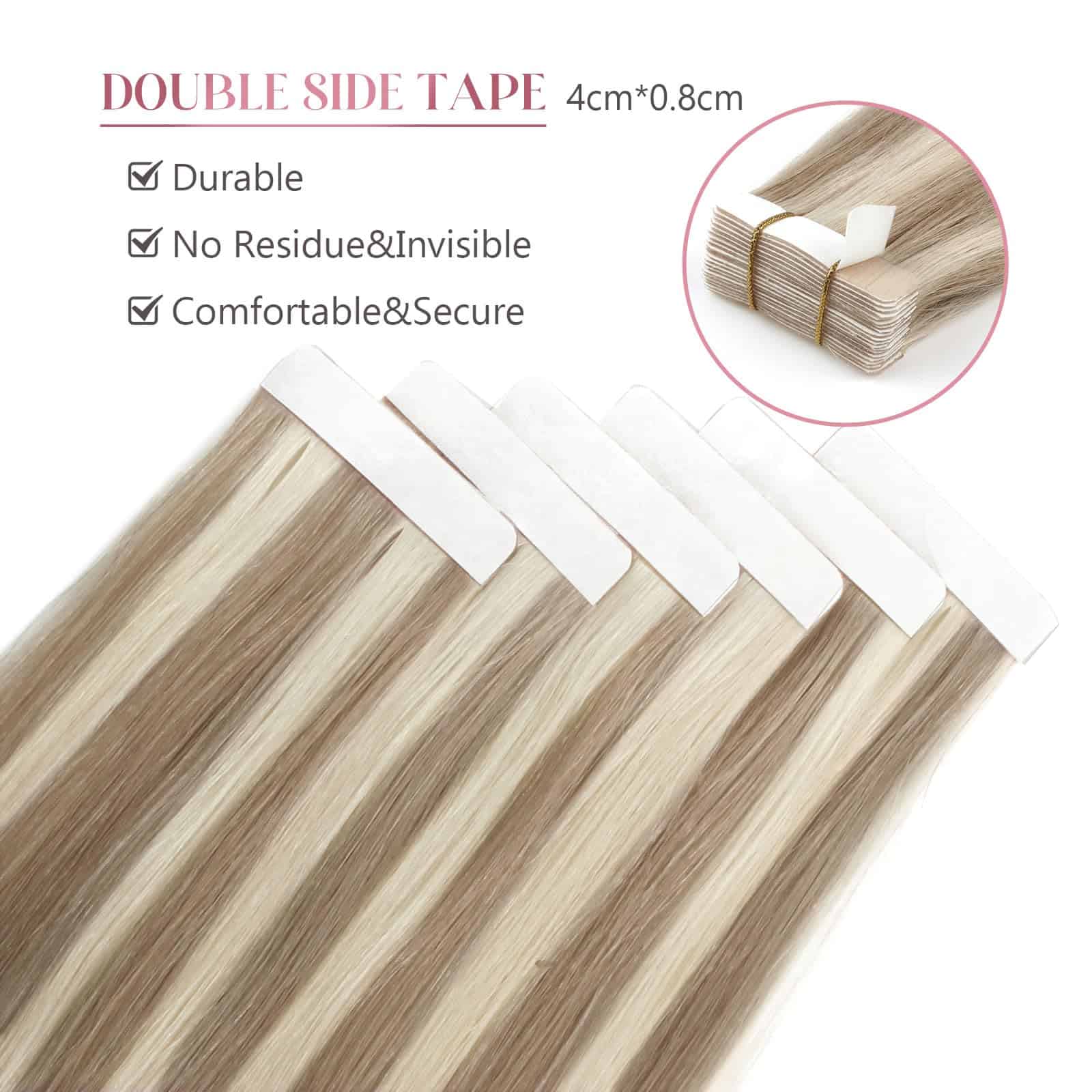 Extensiones de Cabello Invisible de Cinta Seamless - Imagen 5