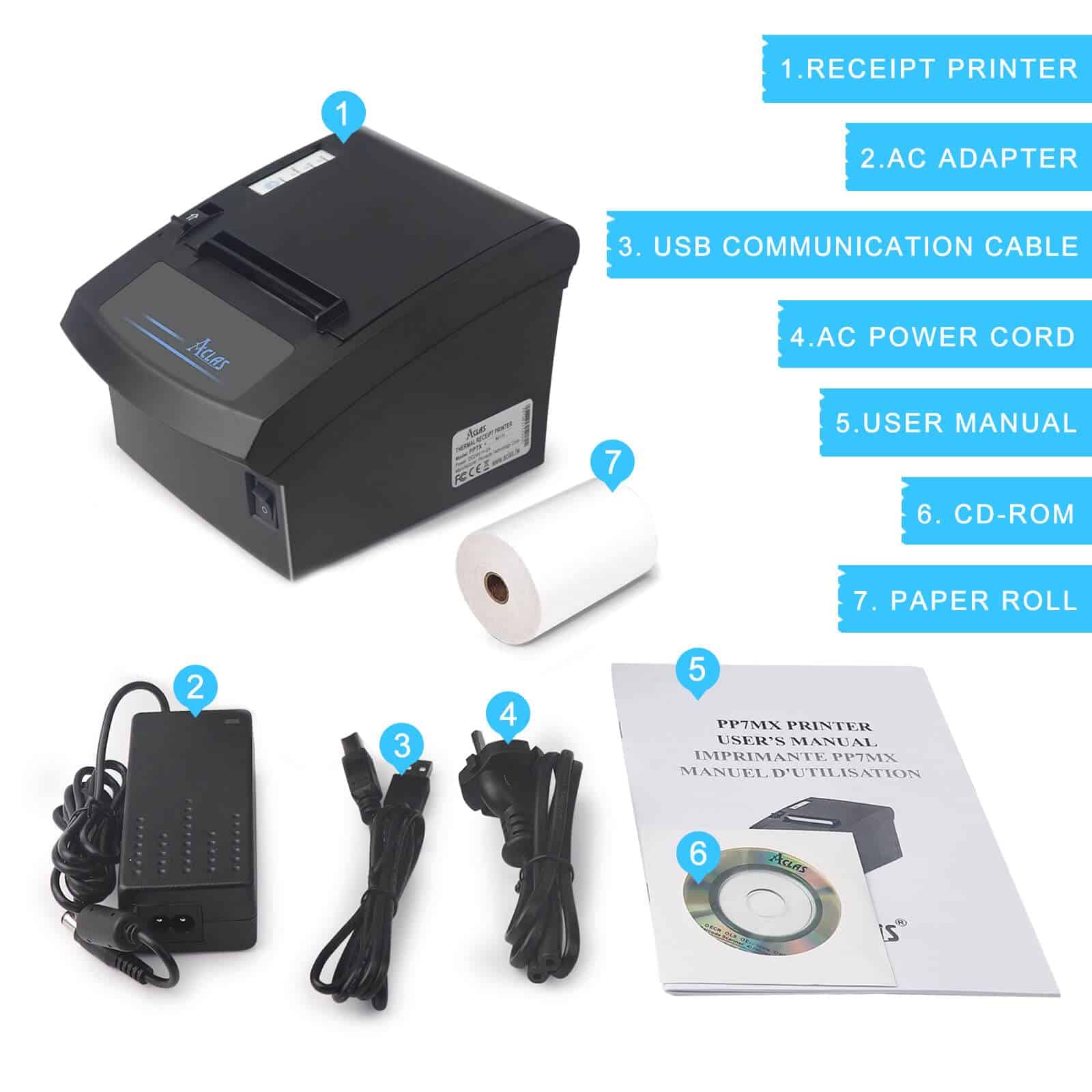 Impresora Térmica Aclas 3'1/8 80mm con Cortador Automático - Imagen 6