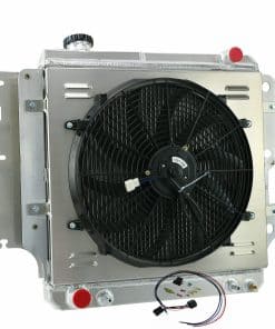 Radiador de aluminio de 3 filas + Cubierta de ventilador de