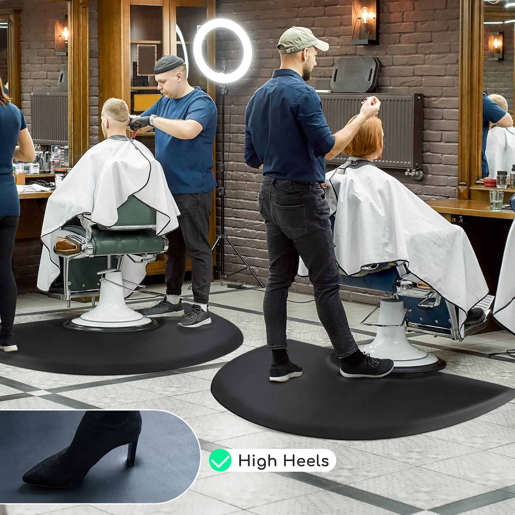 Tapete de Salón 3'x4' Tapete Antifatiga para Silla de