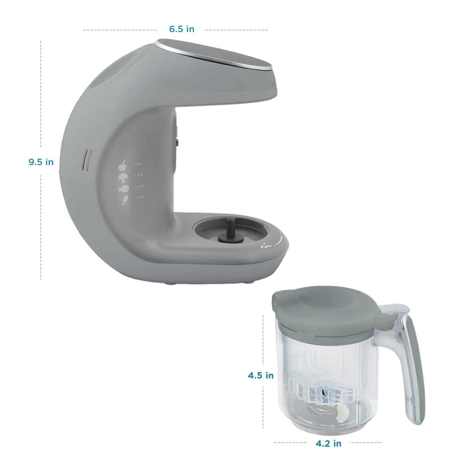 Procesador de Alimentos para Bebés EVLA'S, -Gris - Imagen 10