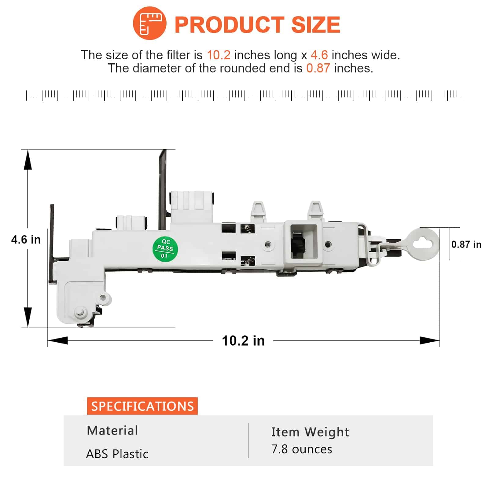 Bloqueo de Puerta de Lavadora DC64-00519B OEM por Beaquicy - Imagen 3