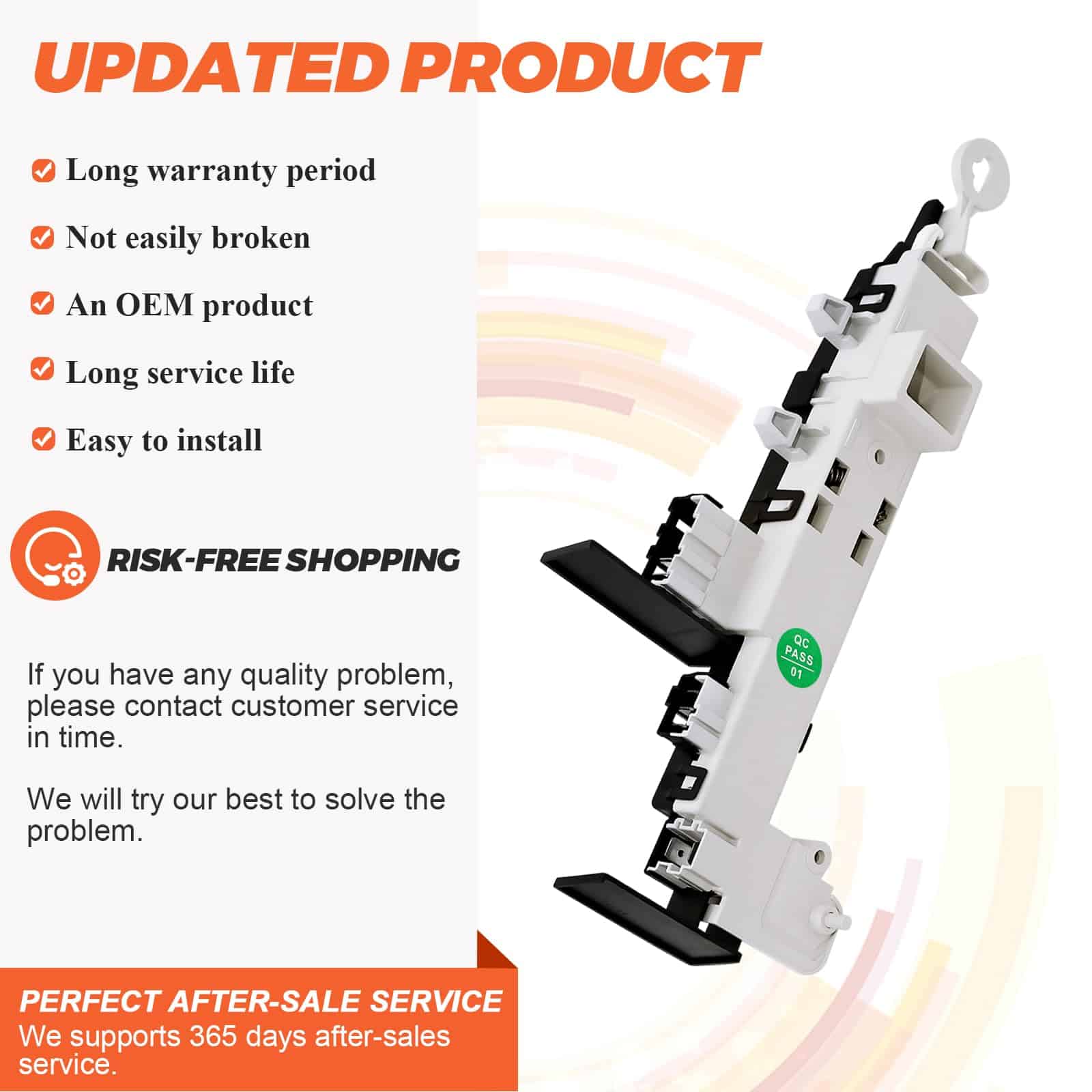 Bloqueo de Puerta de Lavadora DC64-00519B OEM por Beaquicy - Imagen 5