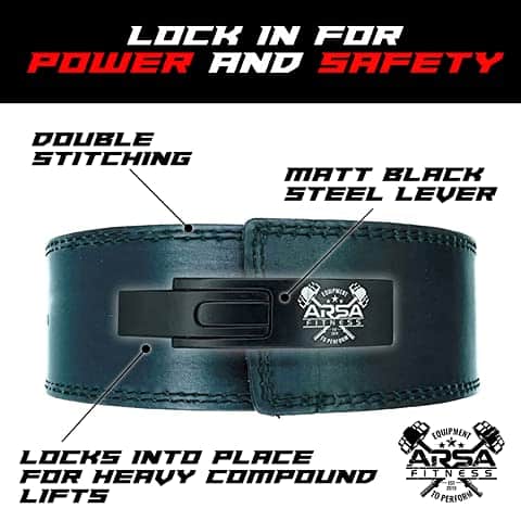 Arsa Fitness Weight Lifting Lever Belt | Cinturón de - Imagen 5