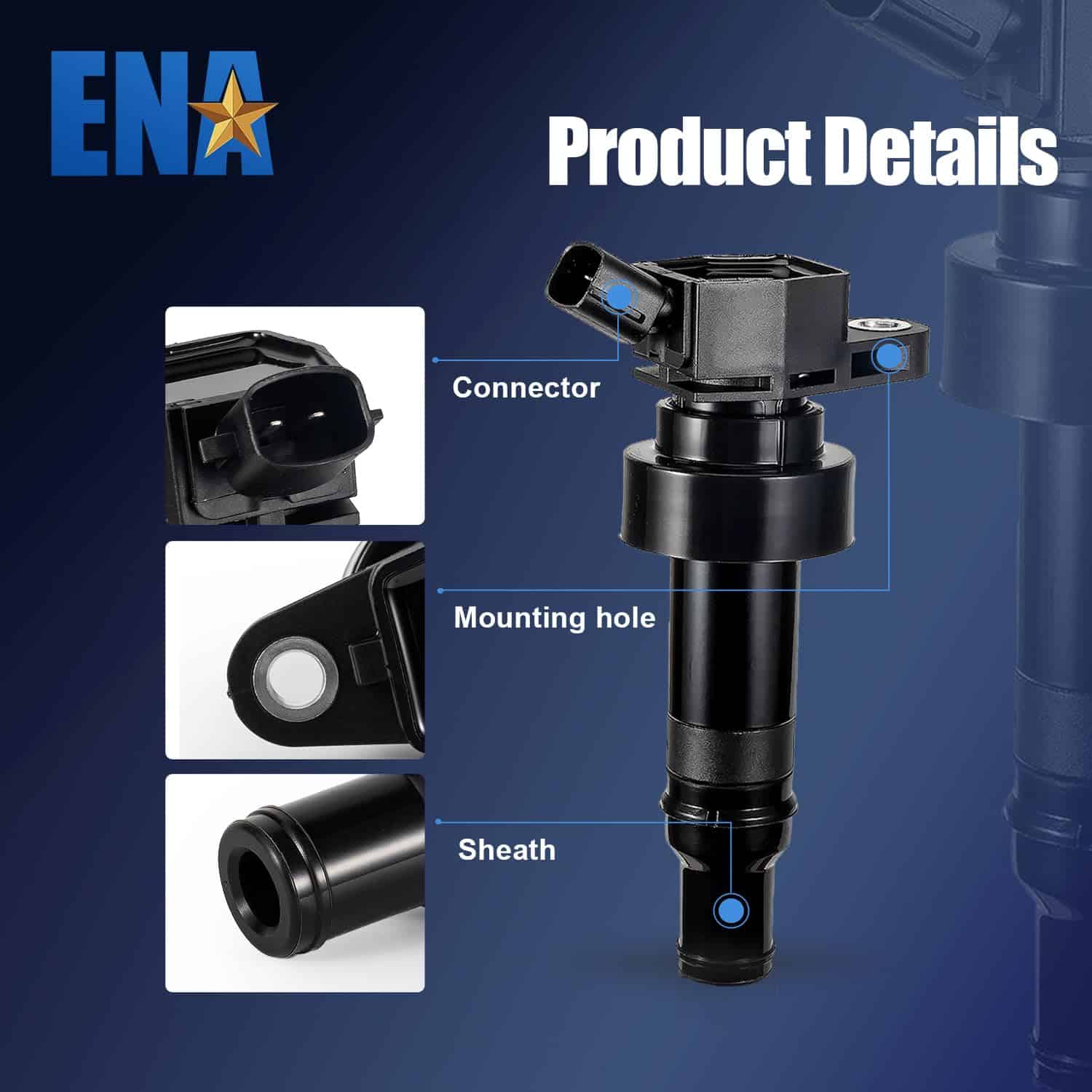 ENA Juego de 4 Paquetes de Bobinas de Encendido L4 1.6L - Imagen 3