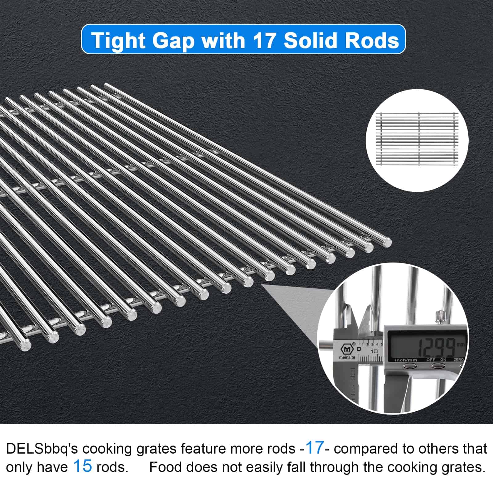 DELSbbq Parrillas de Cocina para Weber Genesis 300 Series - Imagen 5