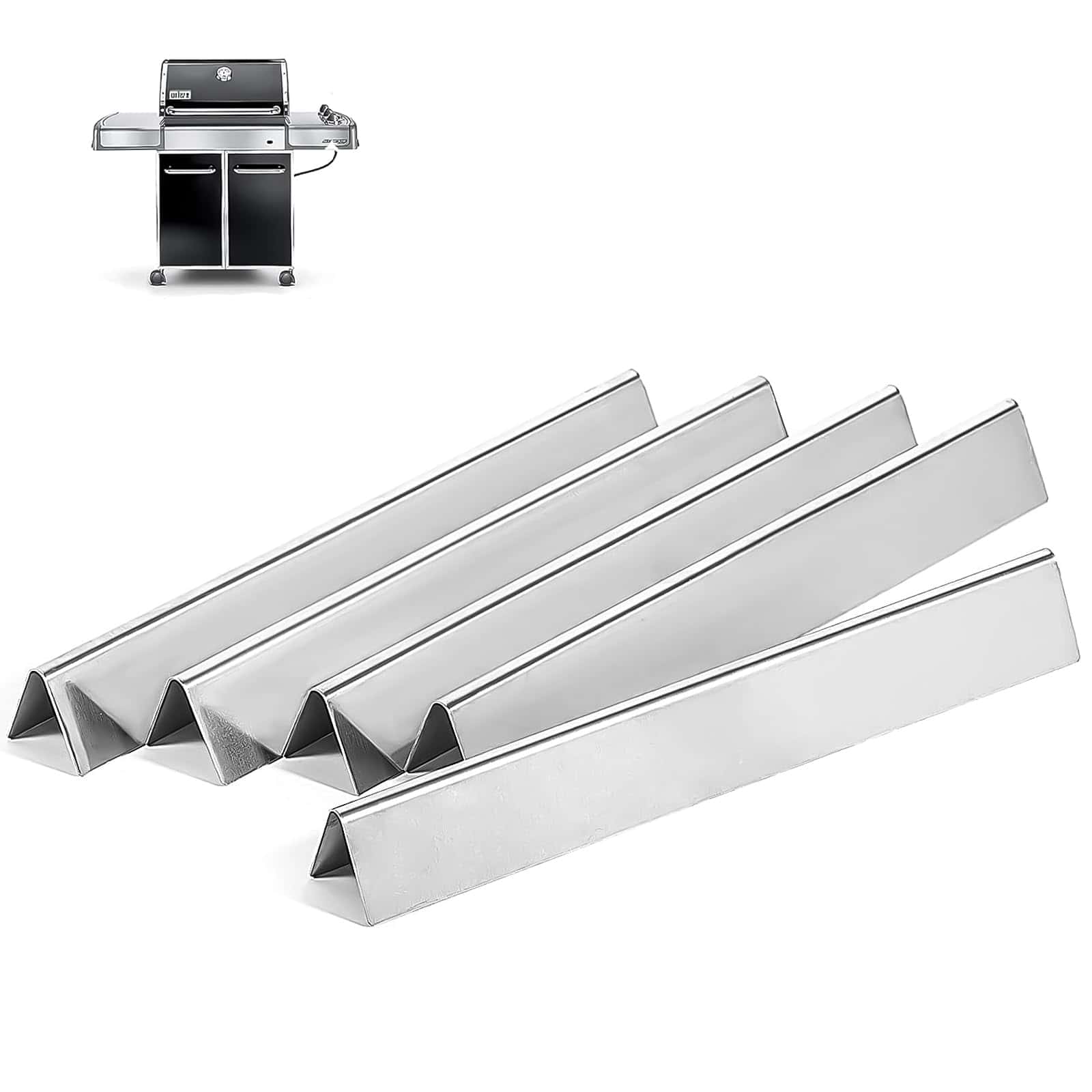 Barras Flavorizer de Acero Inoxidable de 24.5 pulgadas de