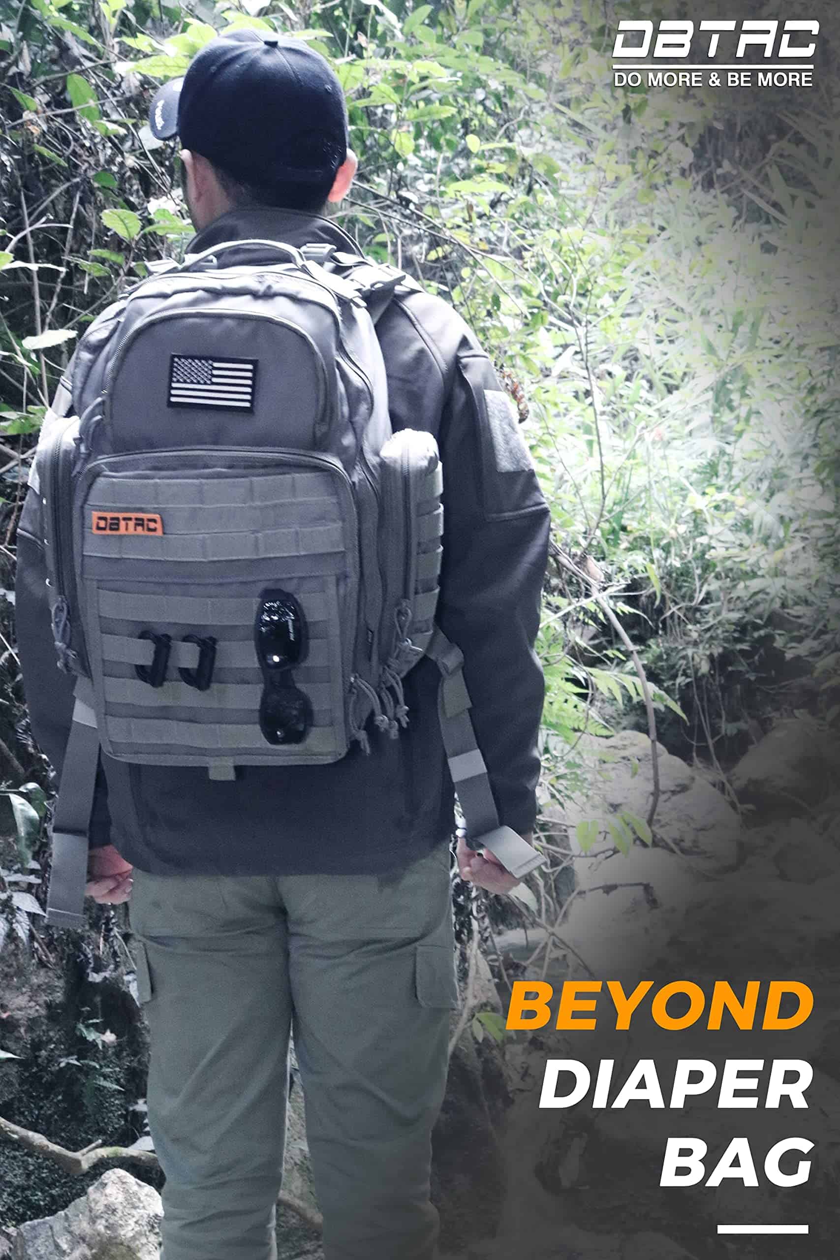 Mochila para pañales para papá, DBTAC Bolso grande para - Imagen 5