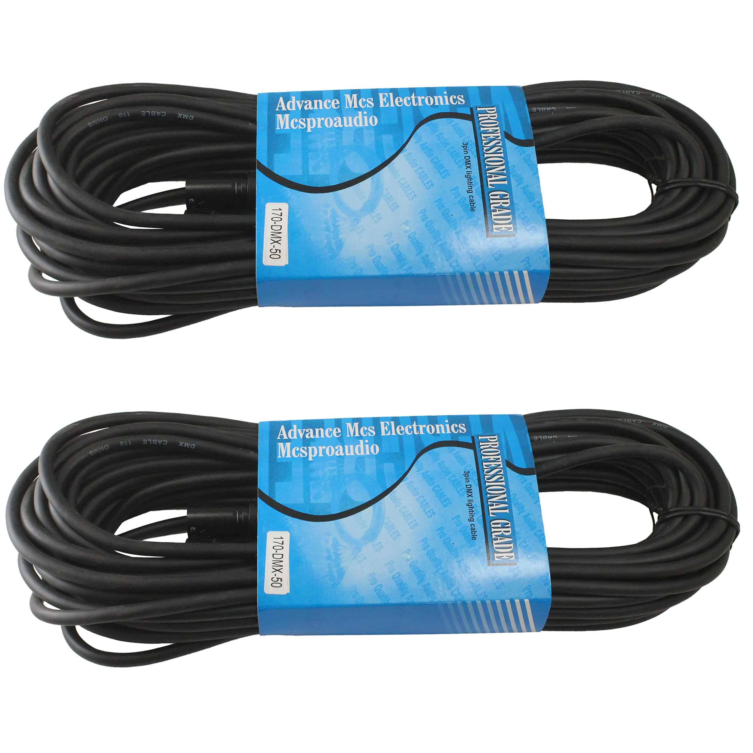 Cable de Iluminación DMX XLR de 110 ohmios de 3 Pines