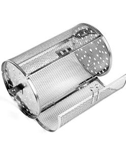 Falytemow 12 x 18 cm Acero Inoxidable Asador de Tambor para