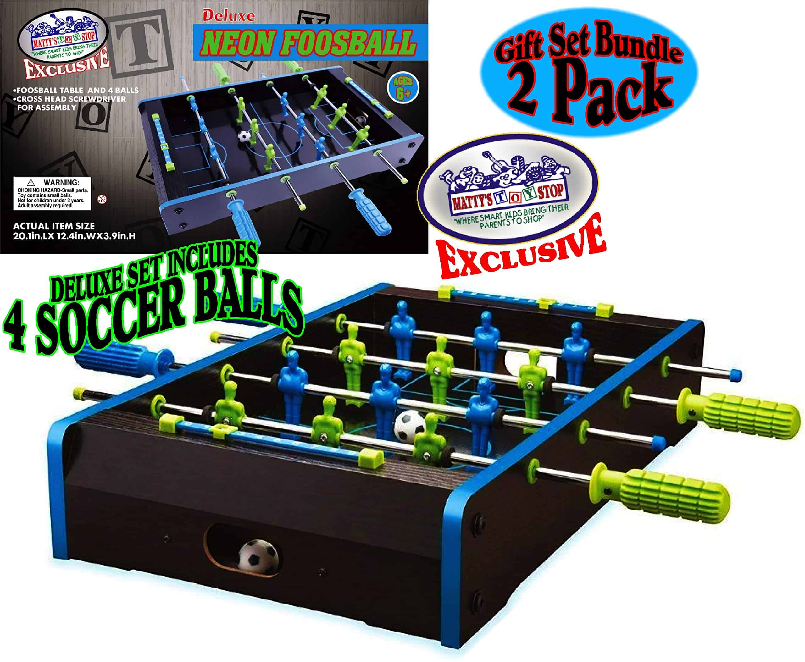 Juego de Regalo Deluxe de 20" de Air Hockey NEON de Mesa de - Imagen 4