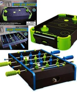 Juego de Regalo Deluxe de 20" de Air Hockey NEON de Mesa de