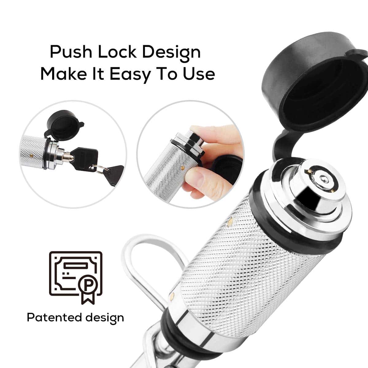 IKURAM R Pasador de cierre para enganche de 2 pulgadas 5/8" - Imagen 4