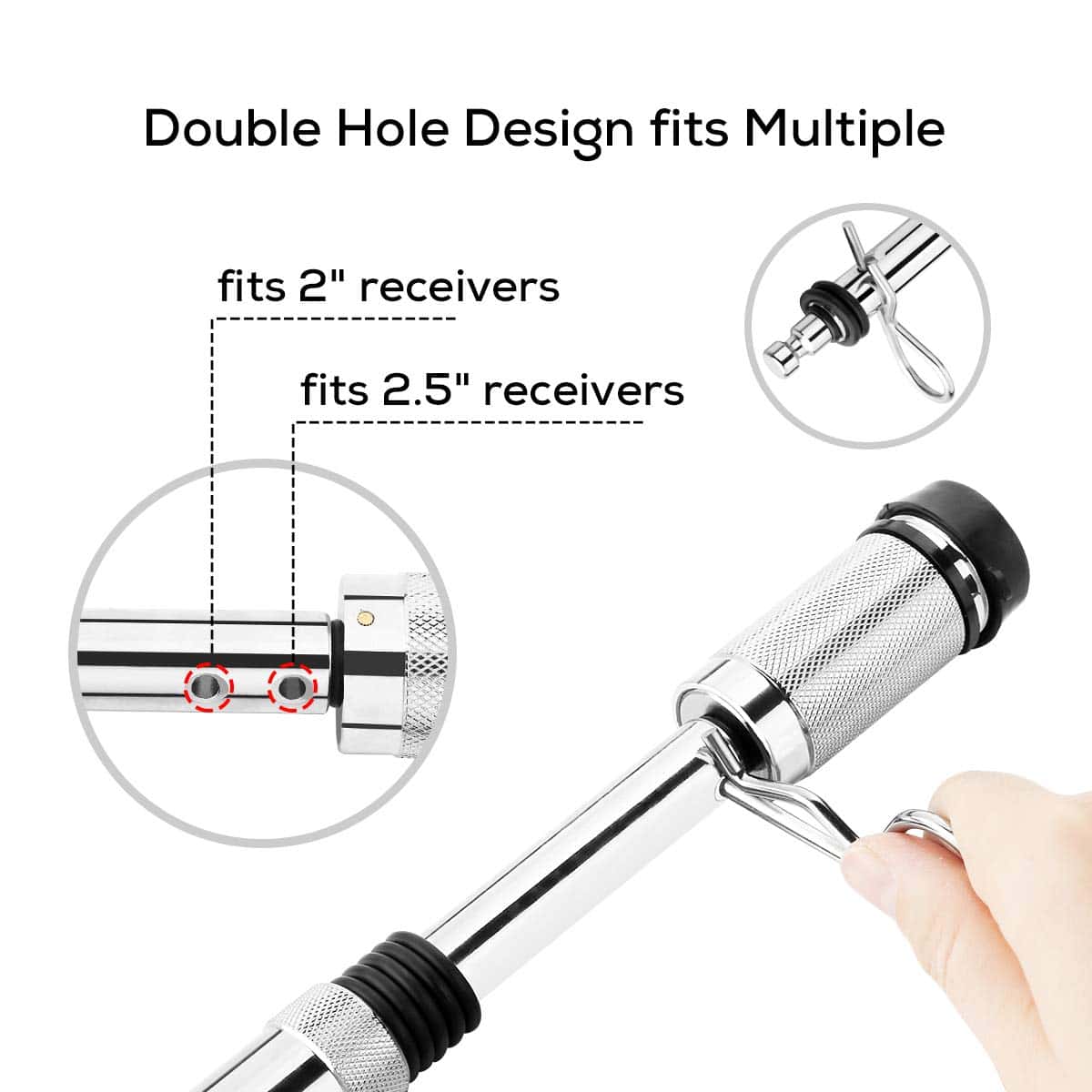 IKURAM R Pasador de cierre para enganche de 2 pulgadas 5/8" - Imagen 6