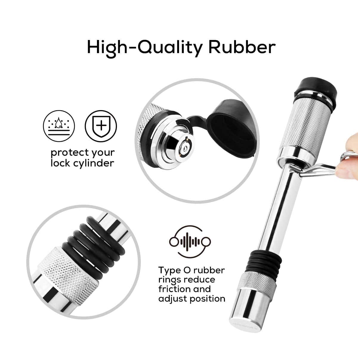 IKURAM R Pasador de cierre para enganche de 2 pulgadas 5/8" - Imagen 5