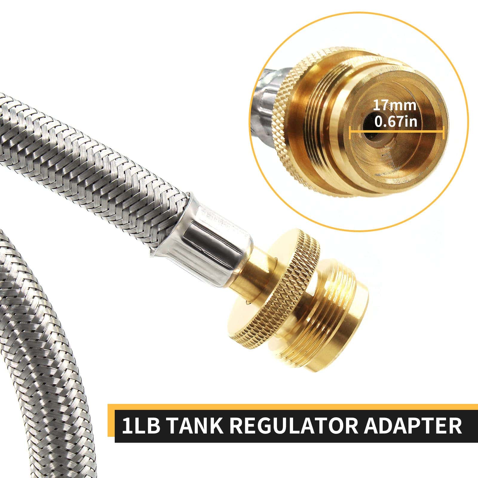 Adaptador de Conversión de Tanque de Propano para Camping - Imagen 7