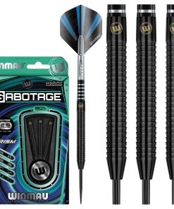 Set de Dardos de Punta de Acero Winmau Sabotage Onyx de 26g