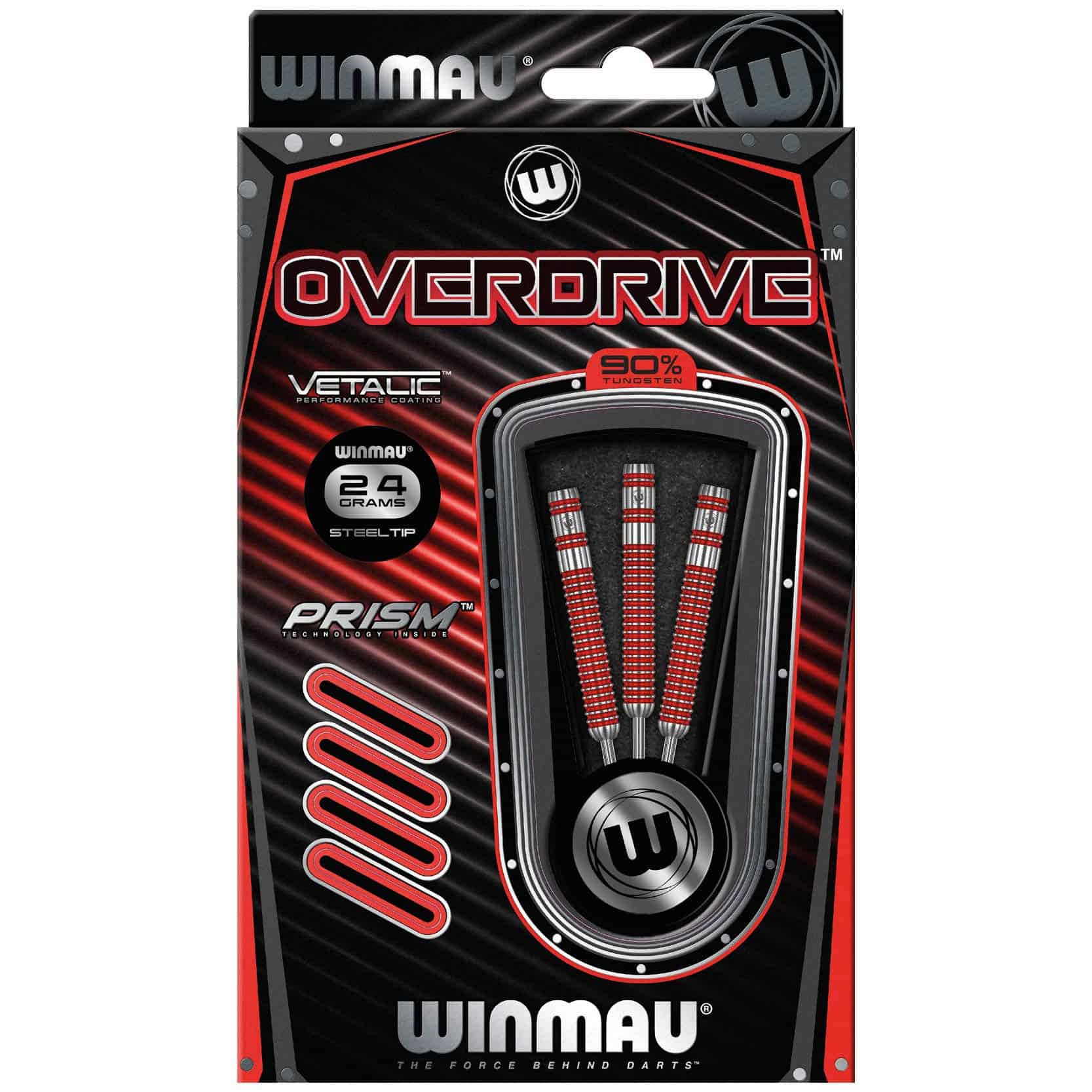 Juego de Dardos de Punta de Acero Winmau Overdrive Tungsten - Imagen 6