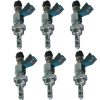 6 Pcs Inyector de Combustible Compatible con Lexus IS250
