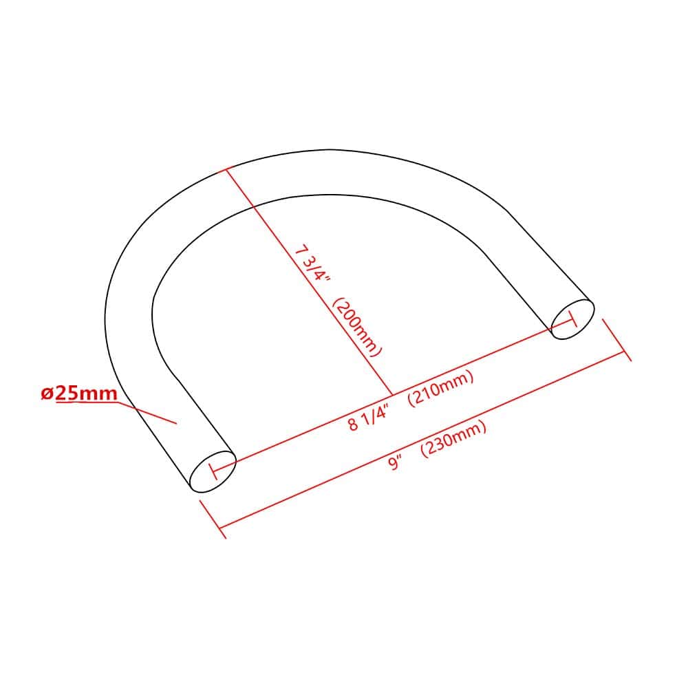 Porotmotor 230mm Moto Asiento Trasero Aro de Bastidor - Imagen 9