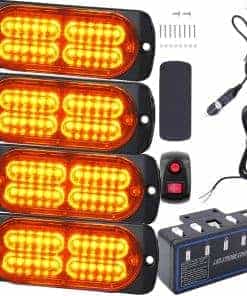 Luces de Advertencia LED EASE2U, 4pcs Luces de Emergencia