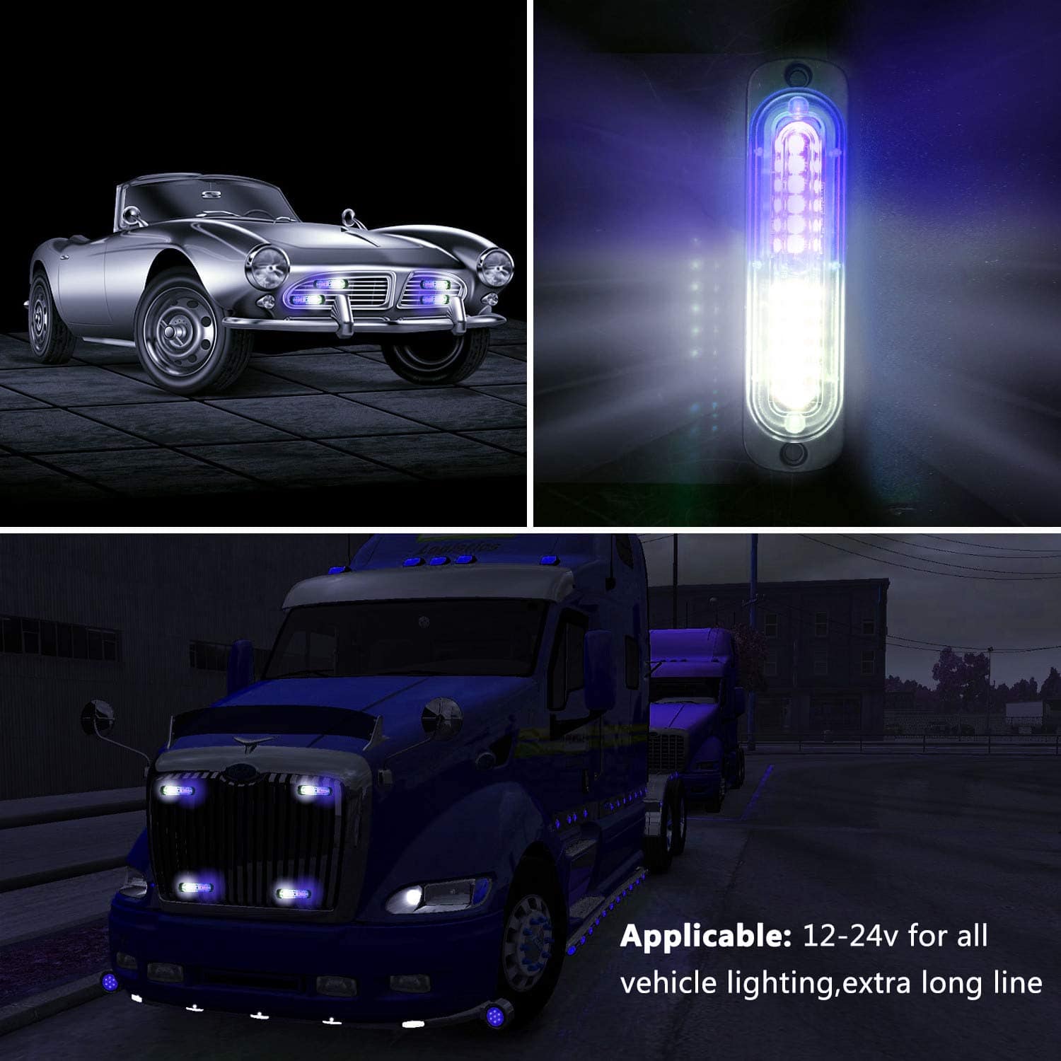 Luces de Advertencia LED EASE2U, 4 Piezas de Advertencia de - Imagen 7