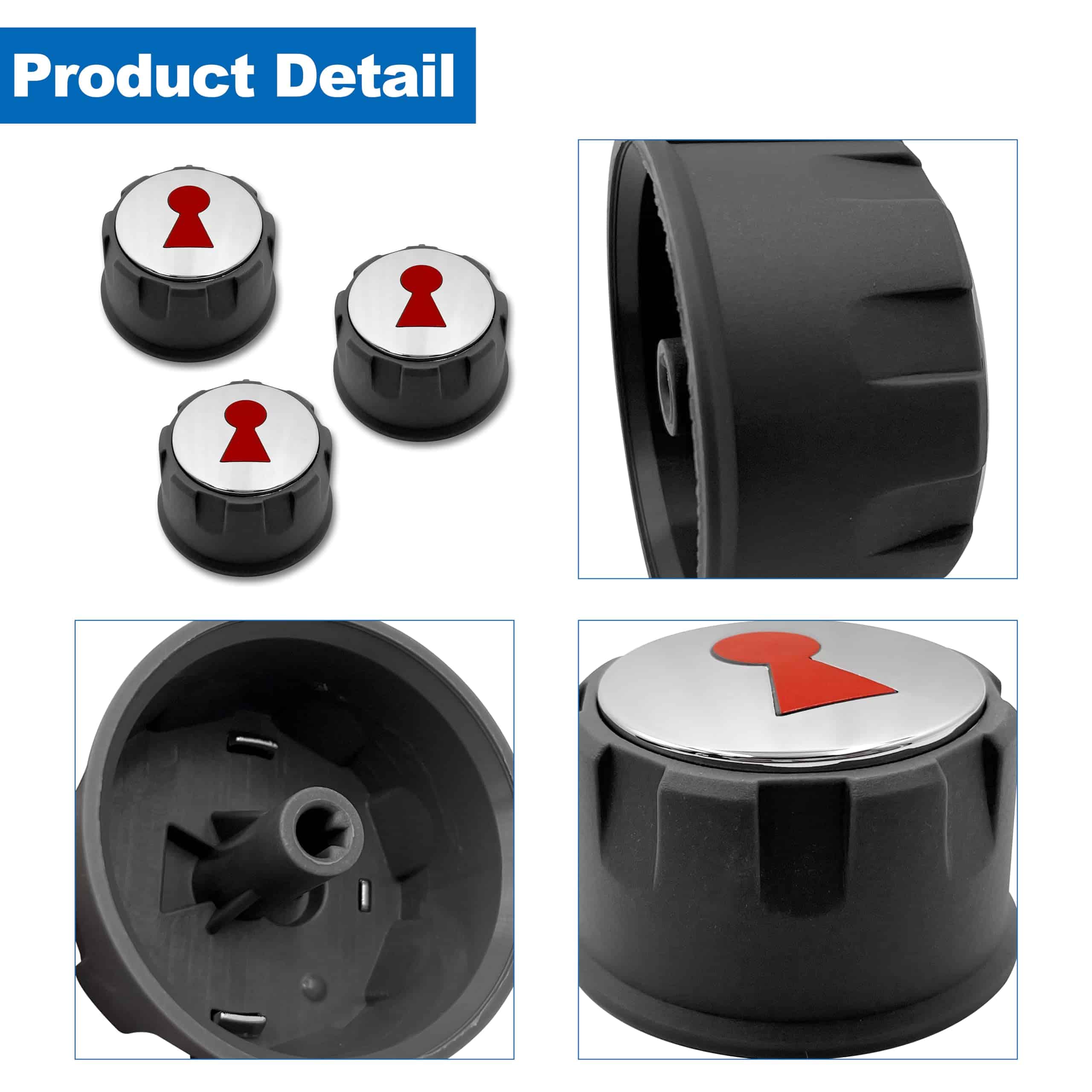 Perillas de Control 69893 Compatible con Weber Spirit 200 & - Imagen 3