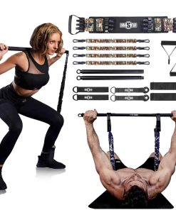 INNSTAR Resistance Bands Bar Exercise Bands -Camo Verde