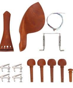 1Set de Piezas para Violín de Jujube Wood con Cuerda A para