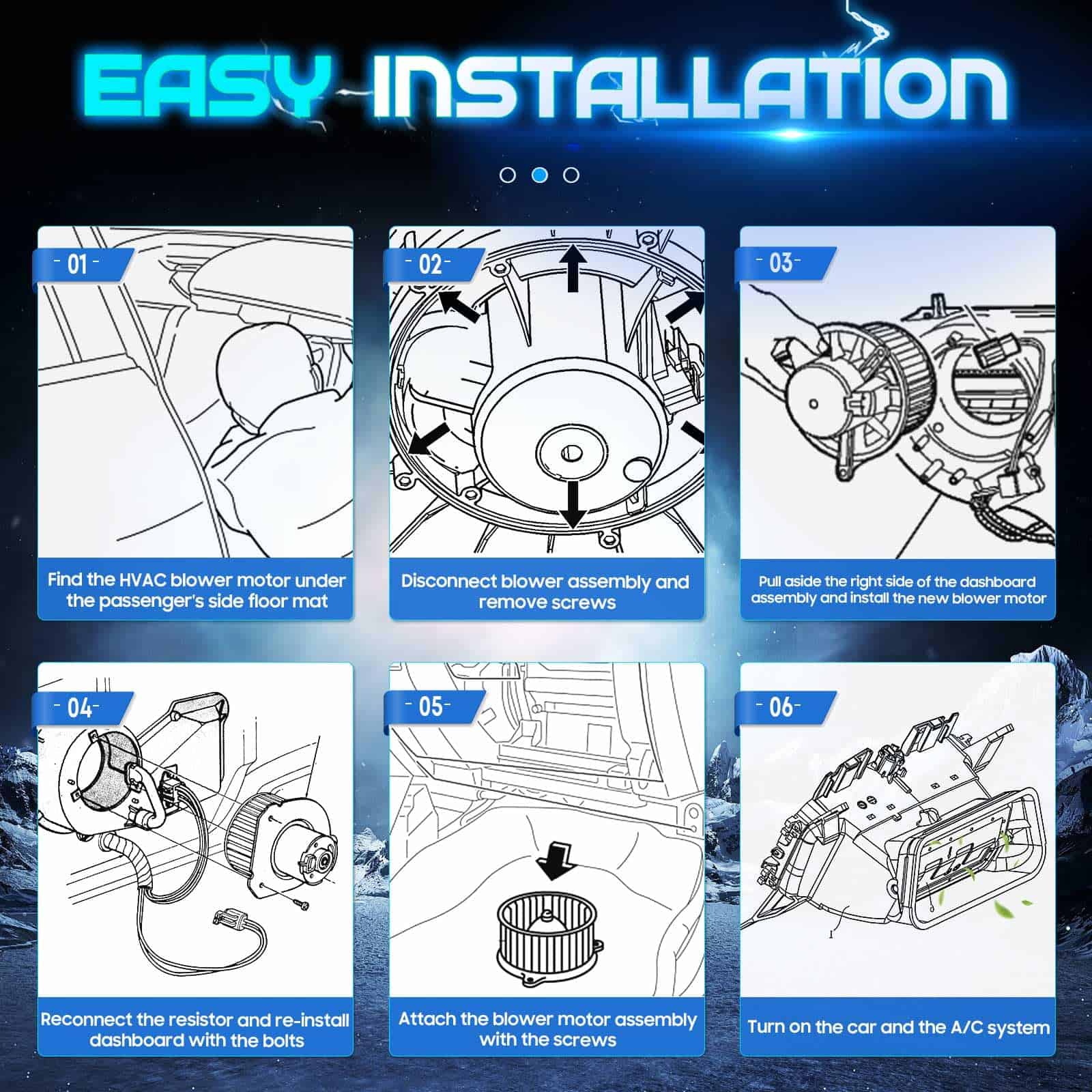 Motor del soplador del Aire Acondicionado / Calentador con - Imagen 7
