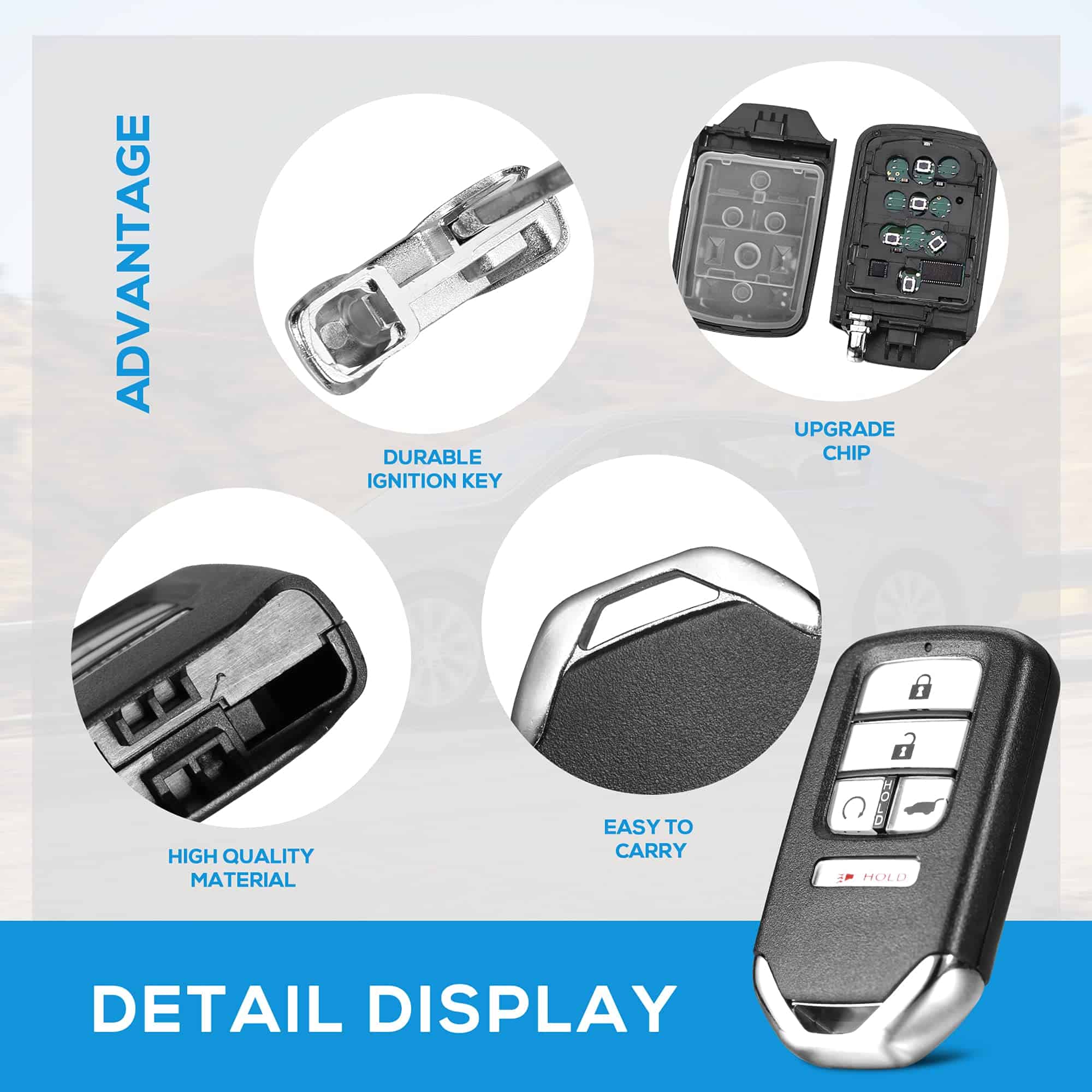 Control Remoto de Llave de Coche sin Llave con Arranque - Imagen 6