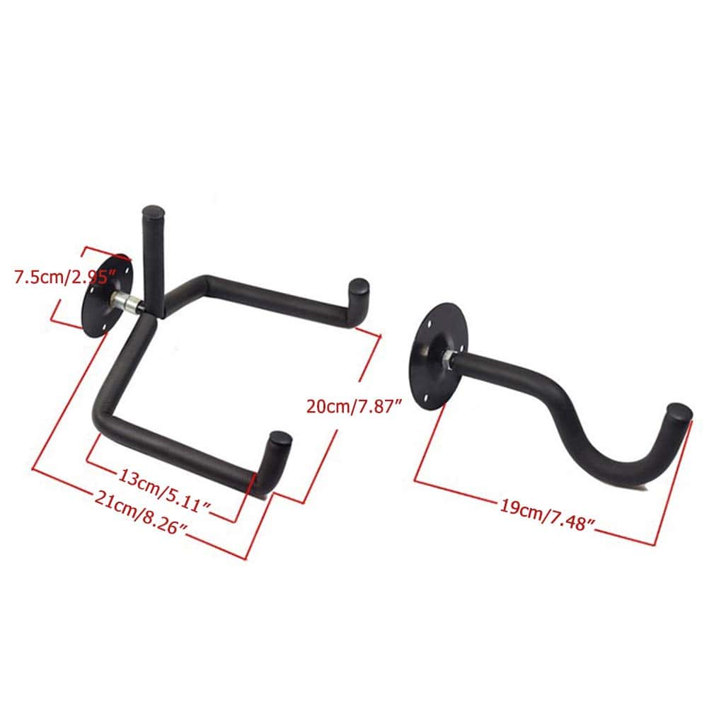 Macabolo Guitar Hanger Slat Hook Holder Wall Mount Display - Imagen 3