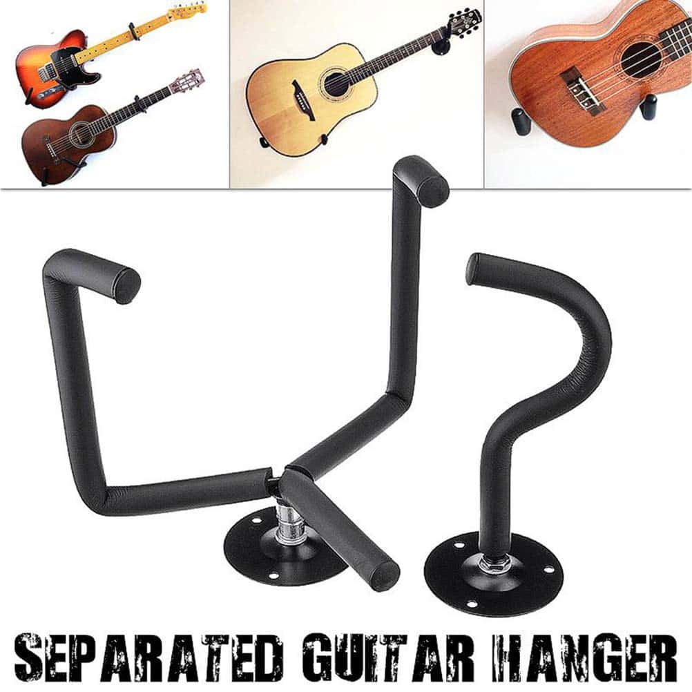Macabolo Guitar Hanger Slat Hook Holder Wall Mount Display - Imagen 4