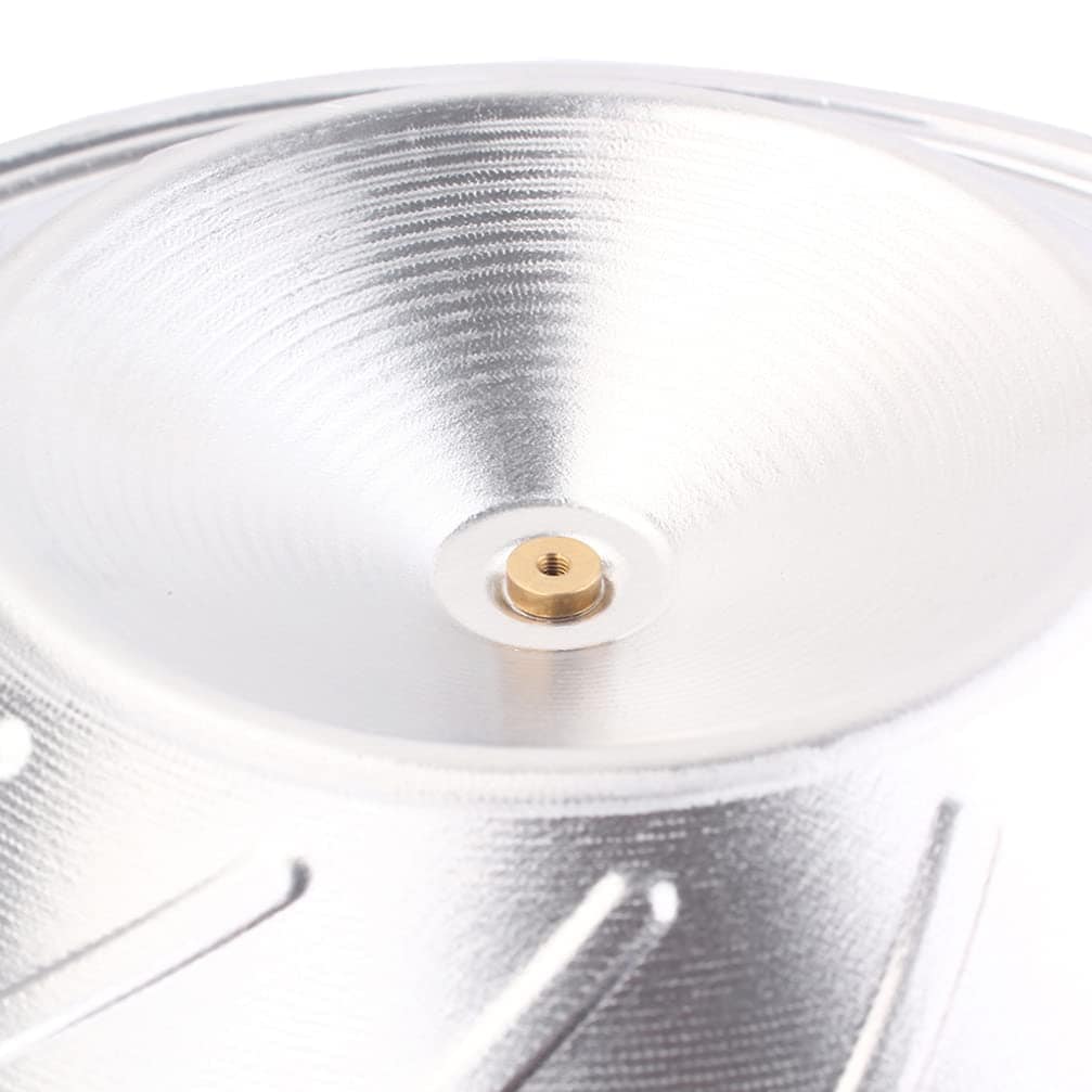 1 Pc Cono Resonador Plateado Aluminio Duradero Resistente - Imagen 5