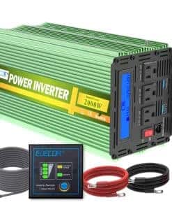 Inversor de Corriente Edecoa 2000W 24V DC a 110V AC con