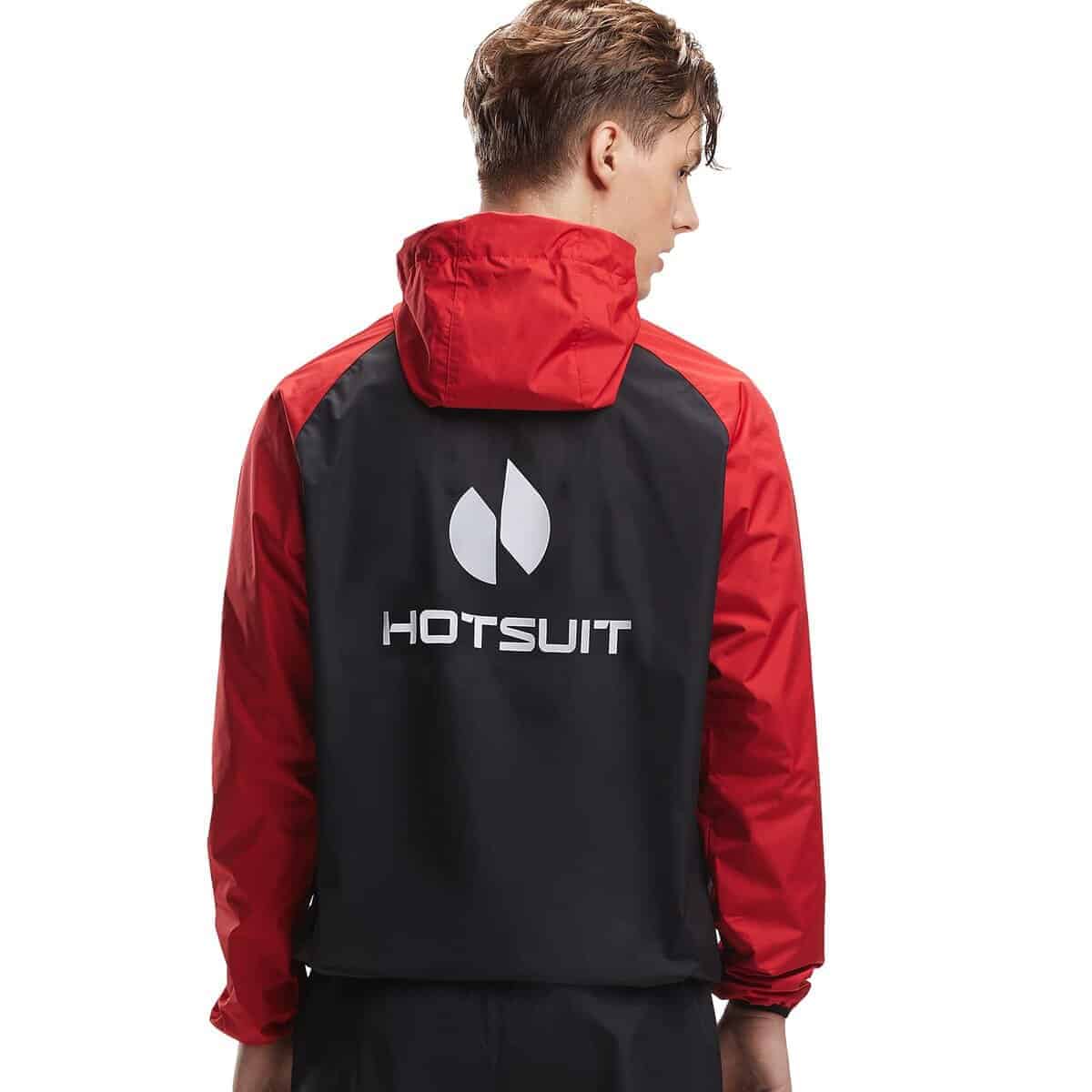 Chaqueta Sauna HOTSUIT para Hombres Pérdida de -Rojo - Imagen 5