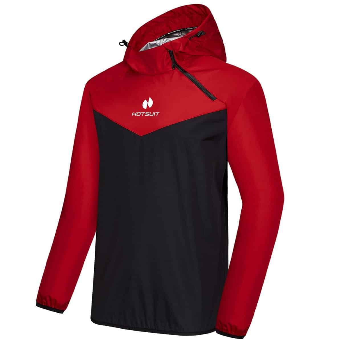 Chaqueta Sauna HOTSUIT para Hombres Pérdida de -Rojo