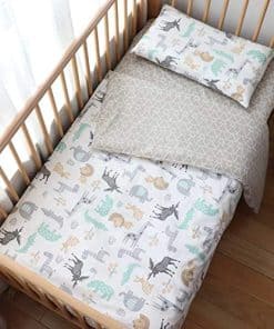 Set de Ropa de Cama de Cuna Emenpy 100% Algodón para Bebés