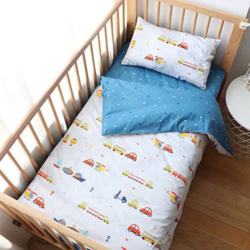 Juego de Ropa de Cuna 100% Algodón Emenpy para Bebés Niños