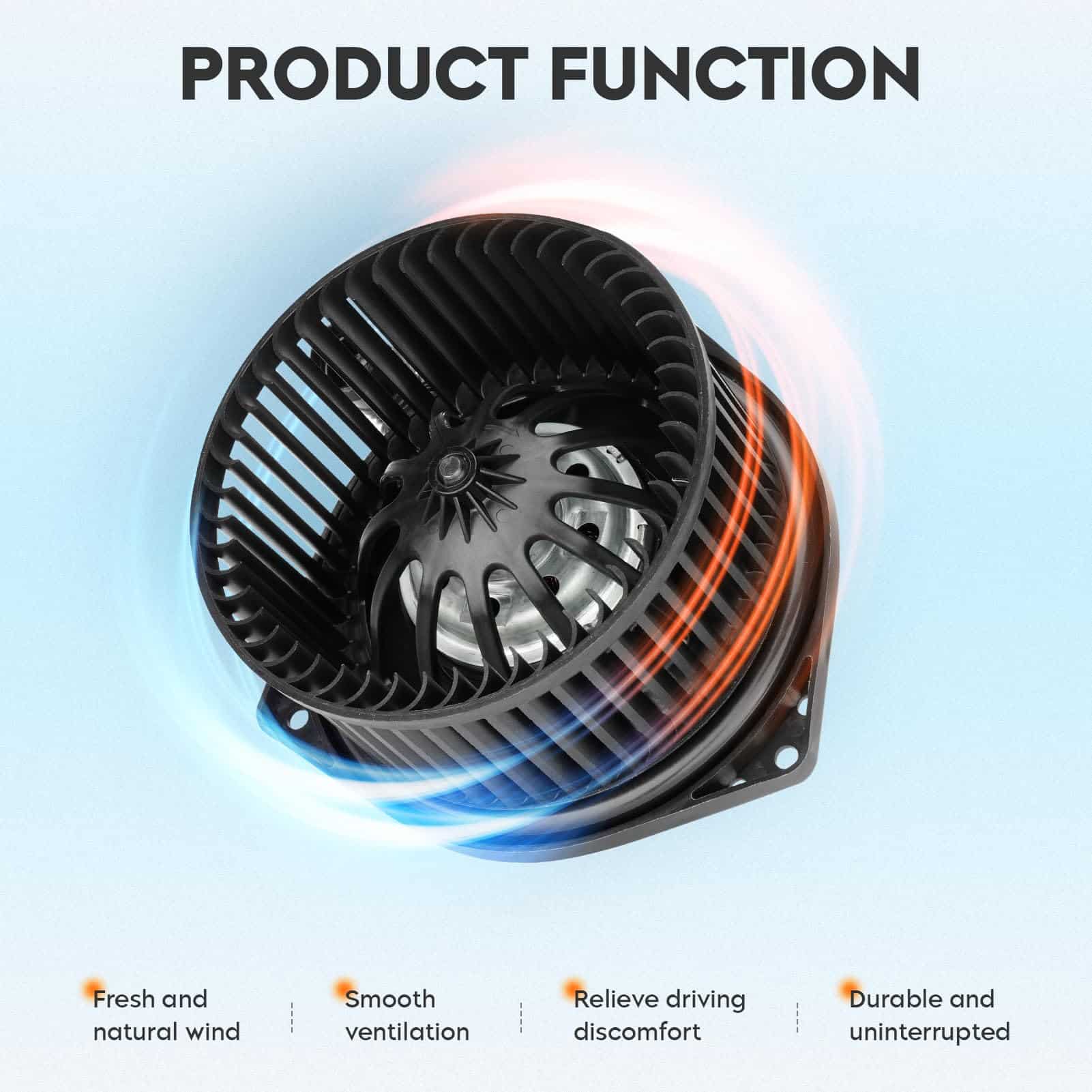 Motor soplador HVAC con jaula de ventilador para Nissan - Imagen 4