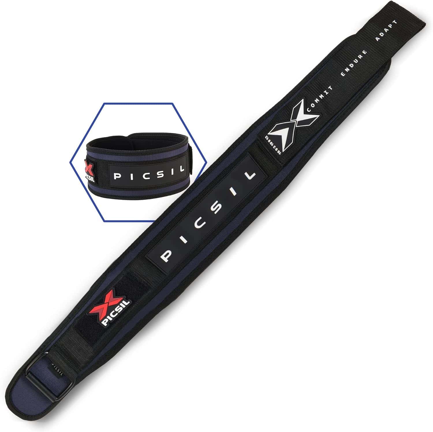 Cinturón de Levantamiento de Pesas PICSIL, -Azul Marino