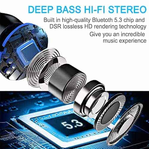 Audífonos inalámbricos Motast, Bluetooth 5.3 140H Playtime - Imagen 3