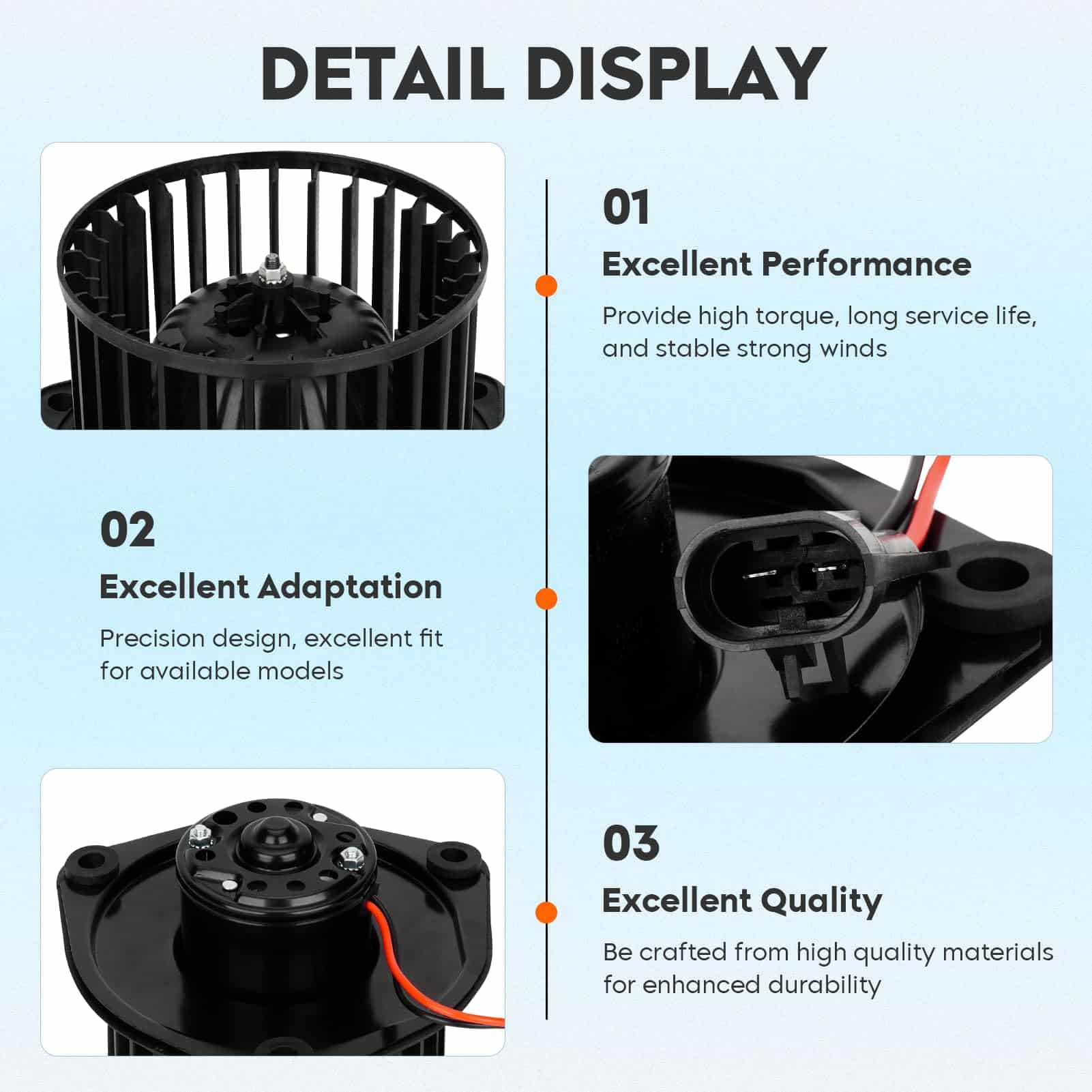 Ensamblaje del Motor del soplador HVAC 700078 Motor del - Imagen 3