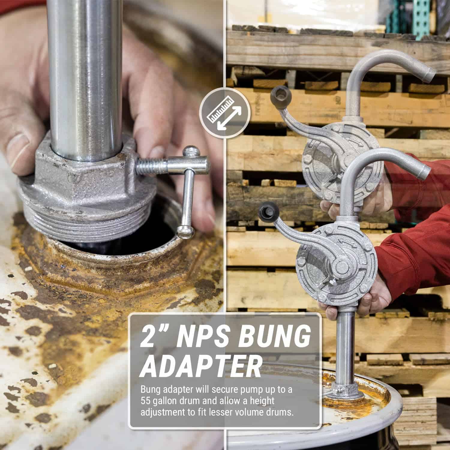 Bomba de Mano Rotativa TERA PUMP TRWS25-HD de Hierro - Imagen 6