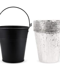 Cubeta de Goteo y 15 Forros Desechables de Aluminio para