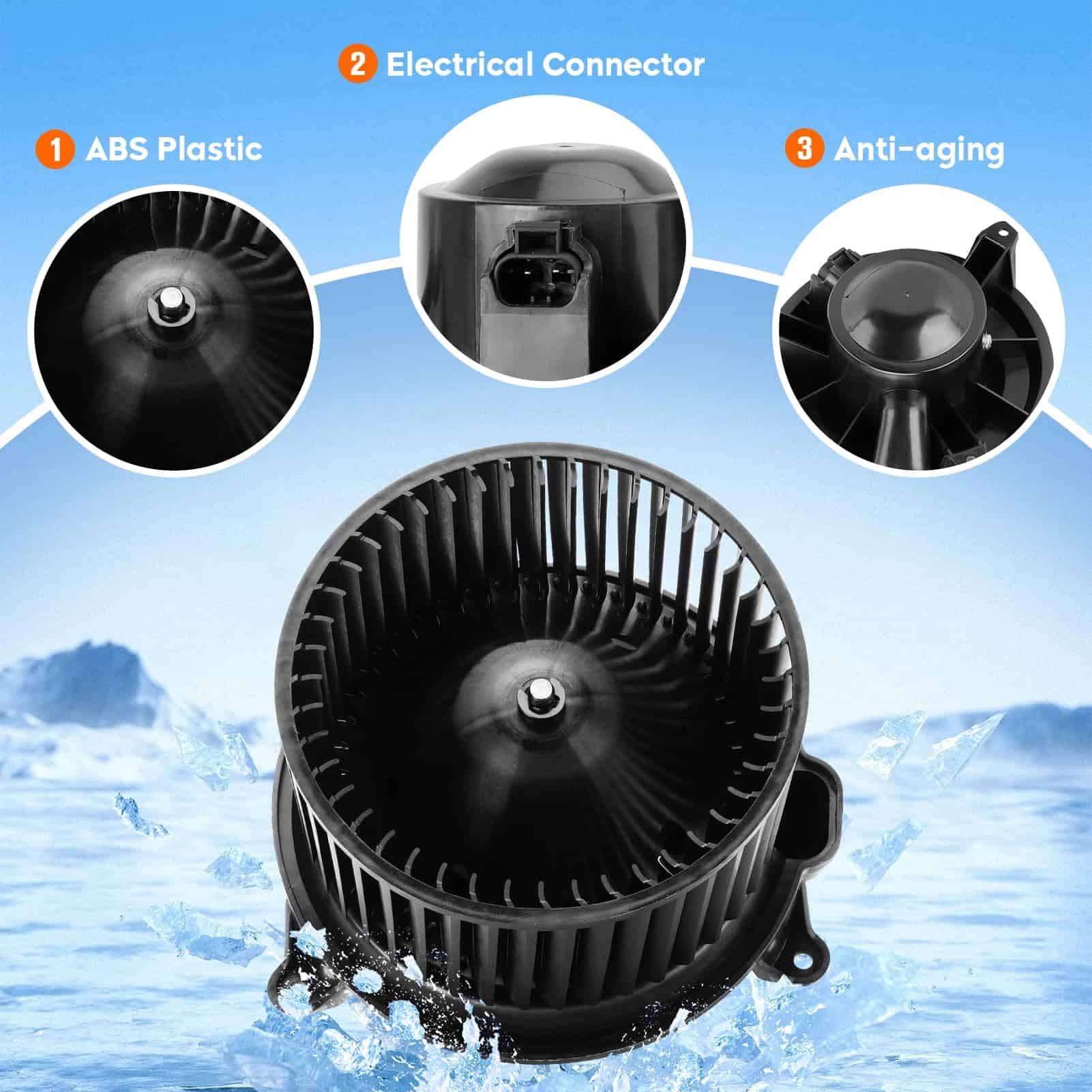 Motor del soplador de HVAC A/C 700174 compatible con Nissan - Imagen 5