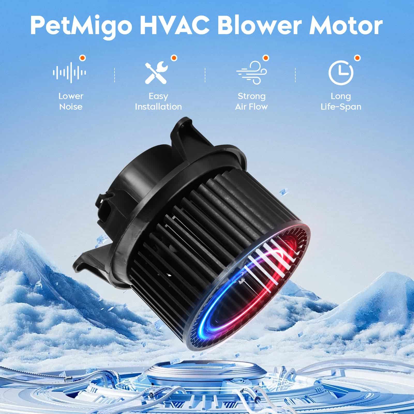 Motor del soplador de HVAC A/C 700174 compatible con Nissan - Imagen 6